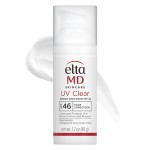 EltaMD UV Clear Face Sunscreen SPF 46, Oil Free for Face with Zinc Oxide, Dermatologist Recommended Sunscreen Lotion, For Acne-Prone Sensitive Skin, 1.7 oz Pump