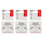 RADIUS Dental Floss, Natural Floss, Unscented Silk, 33 Yards, Compostable & Non-Toxic Oral Care Designed to Help Fight Plaque, Pack of 3