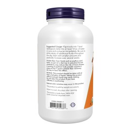 NOW Foods Supplements, Psyllium Husk Powder, Certified Organic, Non-GMO Project Verified, Soluble Fiber, 12-Ounce NOW Foods Supplements, Psyllium Husk Powder, Certified Organic, Non-GMO Project Verified, Soluble Fiber, 12-Ounce