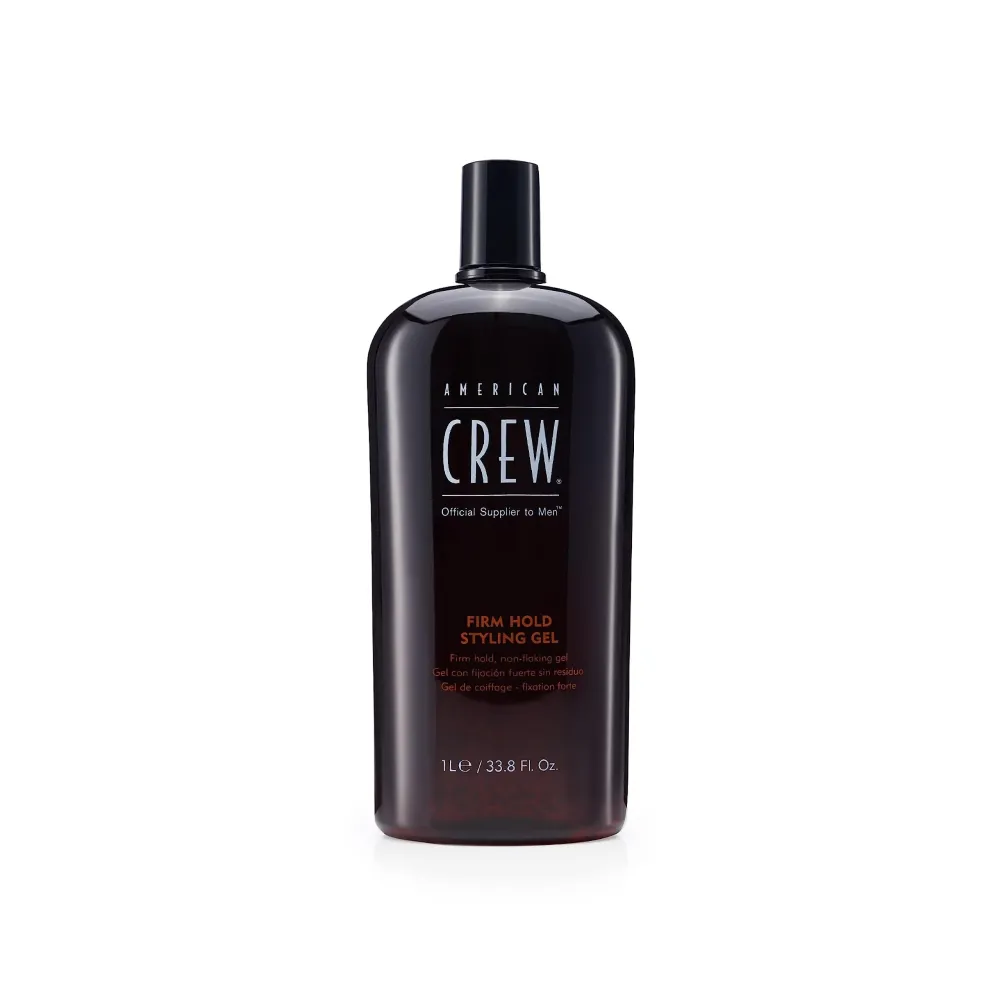 American Crew Men\'s Hair Styling Gel, Firm Hold, Non-Flaking, 33.8 Fl Oz, 33.8 fl oz American Crew Men\'s Hair Styling Gel, Firm Hold, Non-Flaking, 33.8 Fl Oz, 33.8 fl oz