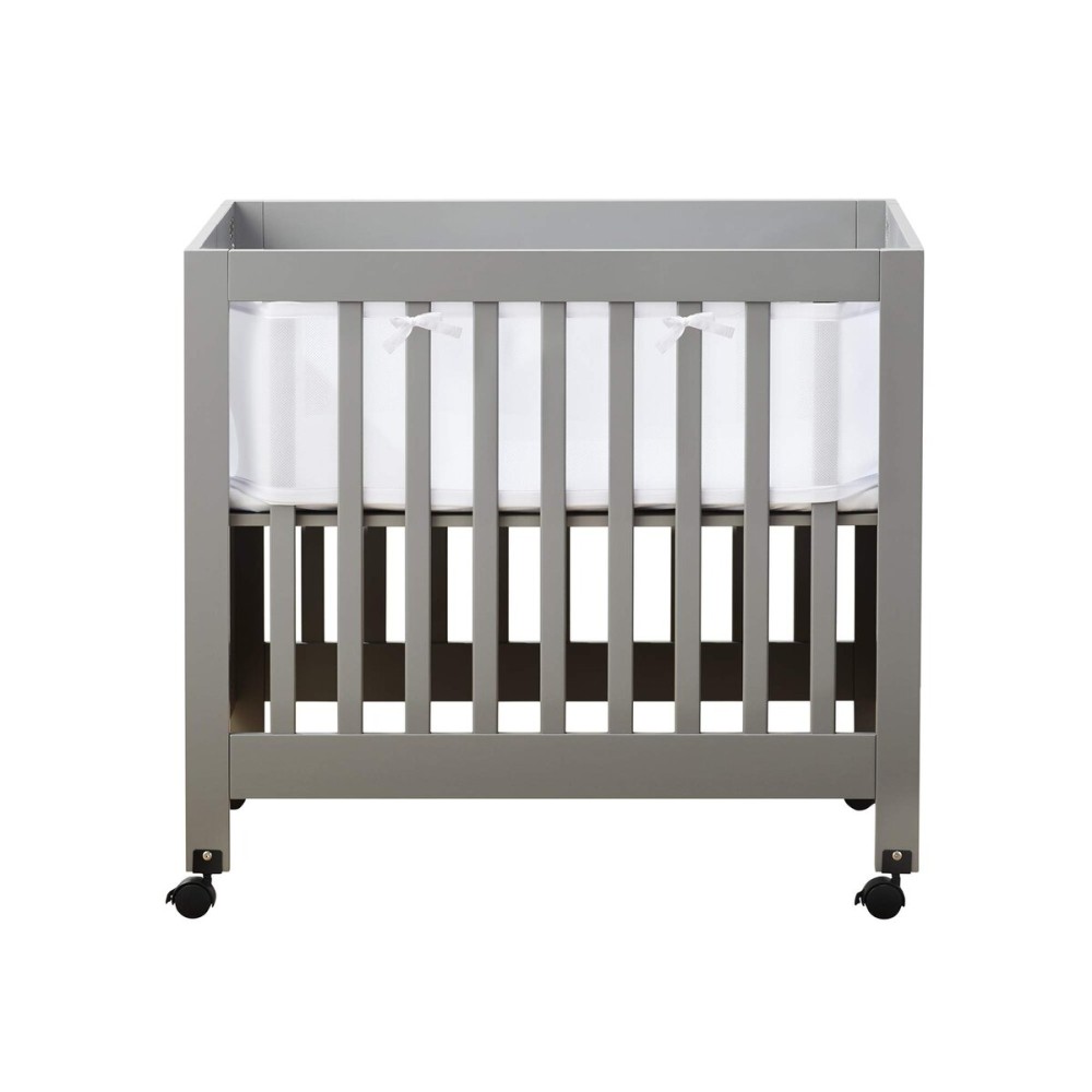 Mini Crib Breathable Mesh Liner by BreathableBaby, Classic 3mm Mesh, White, Size 4M Covers 4 Sides FITS MINI CRIBS WITH 38x24 MATTRESS ONLY Mini Crib Breathable Mesh Liner by BreathableBaby, Classic 3mm Mesh, White, Size 4M Covers 4 Sides FITS MINI CRIBS WITH 38x24 MATTRESS ONLY