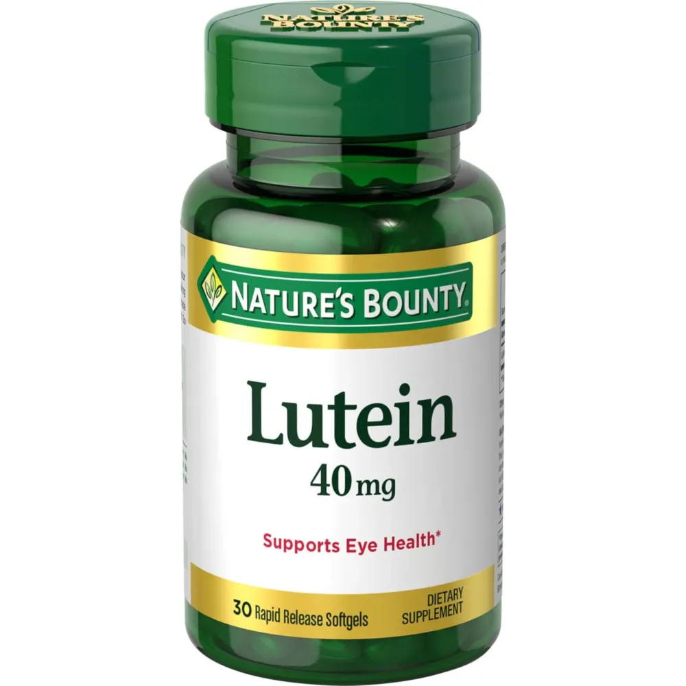 Nature\'s Bounty Lutein Pills, Eye Health Supplements and Vitamins, Support Vision Health, 40 mg, 30 Softgels Nature\'s Bounty Lutein Pills, Eye Health Supplements and Vitamins, Support Vision Health, 40 mg, 30 Softgels
