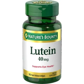 Nature\'s Bounty Lutein Pills, Eye Health Supplements and Vitamins, Support Vision Health, 40 mg, 30 Softgels