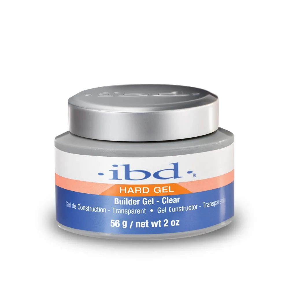 IBD Hard Gel, LED/UV Builder Gel - Clear, Strong Acrylic Finish, Perfect for Nail Extensions, Sculpting & Overlays, Professional Quality, 2 oz, 1-pack IBD Hard Gel, LED/UV Builder Gel - Clear, Strong Acrylic Finish, Perfect for Nail Extensions, Sculpting & Overlays, Professional Quality, 2 oz, 1-pack