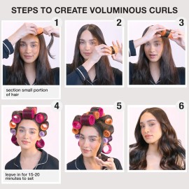 Conair Heatless Curlers- heatless curls overnight - Hair Rollers for Lift & Volume - Assorted Sizes and Colors - Velcro Rollers - 31 Count w/storage case Conair Heatless Curlers- heatless curls overnight - Hair Rollers for Lift & Volume - Assorted Sizes and Colors - Velcro Rollers - 31 Count w/storage case