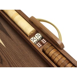 15 in. Wood Backgammon Set - Burlwood Board 15 in. Wood Backgammon Set - Burlwood Board