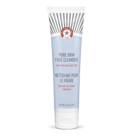 First Aid Beauty - Pure Skin Face Cleanser, Effectively Removes Makeup, Dirt, and Impurities, Gentle Cleanser Leaves Skin Soft & Supple, Safe for Sensitive Skin, Fragrance Free, 5 oz