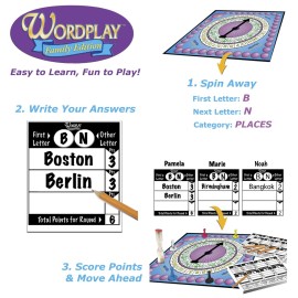Wordplay - The Ultimate Fast-Paced Word Challenge Board Game for Family & Friends - Adult & Family Game Night Fun Wordplay - The Ultimate Fast-Paced Word Challenge Board Game for Family & Friends - Adult & Family Game Night Fun