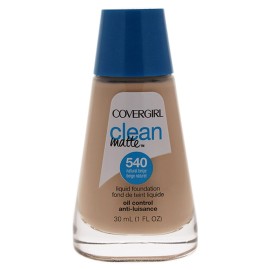 COVERGIRL Clean Matte Liquid Foundation, 540 Natural Beige, 1 oz (Pack of 1) COVERGIRL Clean Matte Liquid Foundation, 540 Natural Beige, 1 oz (Pack of 1)