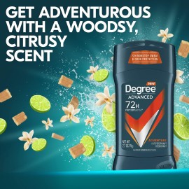 Degree Men Antiperspirant Deodorant Adventure Freshness and Odor Protection Deodorant for Men 2.7 Oz, (Pack of 4) Woodsy, Stick Degree Men Antiperspirant Deodorant Adventure Freshness and Odor Protection Deodorant for Men 2.7 Oz, (Pack of 4) Woodsy, Stick