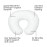Boppy Original Nursing Pillow Liner, Bright White, Machine Washable and Wipeable, Extends Time Between Washes, Liner Only