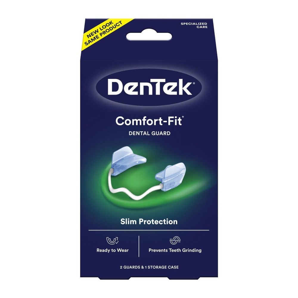 DenTek Comfort-Fit Dental Guard For Nighttime Teeth Grinding, Comfort-Fit Guard, 2 count(Pack of 1) DenTek Comfort-Fit Dental Guard For Nighttime Teeth Grinding, Comfort-Fit Guard, 2 count(Pack of 1)