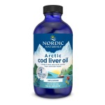 Nordic Naturals Arctic Cod Liver Oil, Unflavored - 8 oz - 1060 mg Total Omega-3s with EPA & DHA - Heart & Brain Health, Healthy Immunity, Overall Wellness - Non-GMO - 48 Servings