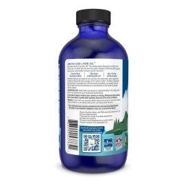 Nordic Naturals Arctic Cod Liver Oil, Unflavored - 8 oz - 1060 mg Total Omega-3s with EPA & DHA - Heart & Brain Health, Healthy Immunity, Overall Wellness - Non-GMO - 48 Servings Nordic Naturals Arctic Cod Liver Oil, Unflavored - 8 oz - 1060 mg Total Omega-3s with EPA & DHA - Heart & Brain Health, Healthy Immunity, Overall Wellness - Non-GMO - 48 Servings