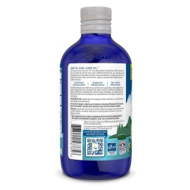 Nordic Naturals Arctic Cod Liver Oil, Lemon - 8 oz - 1060 mg Total Omega-3s with EPA & DHA - Heart & Brain Health, Healthy Immunity, Overall Wellness - Non-GMO - 48 Servings