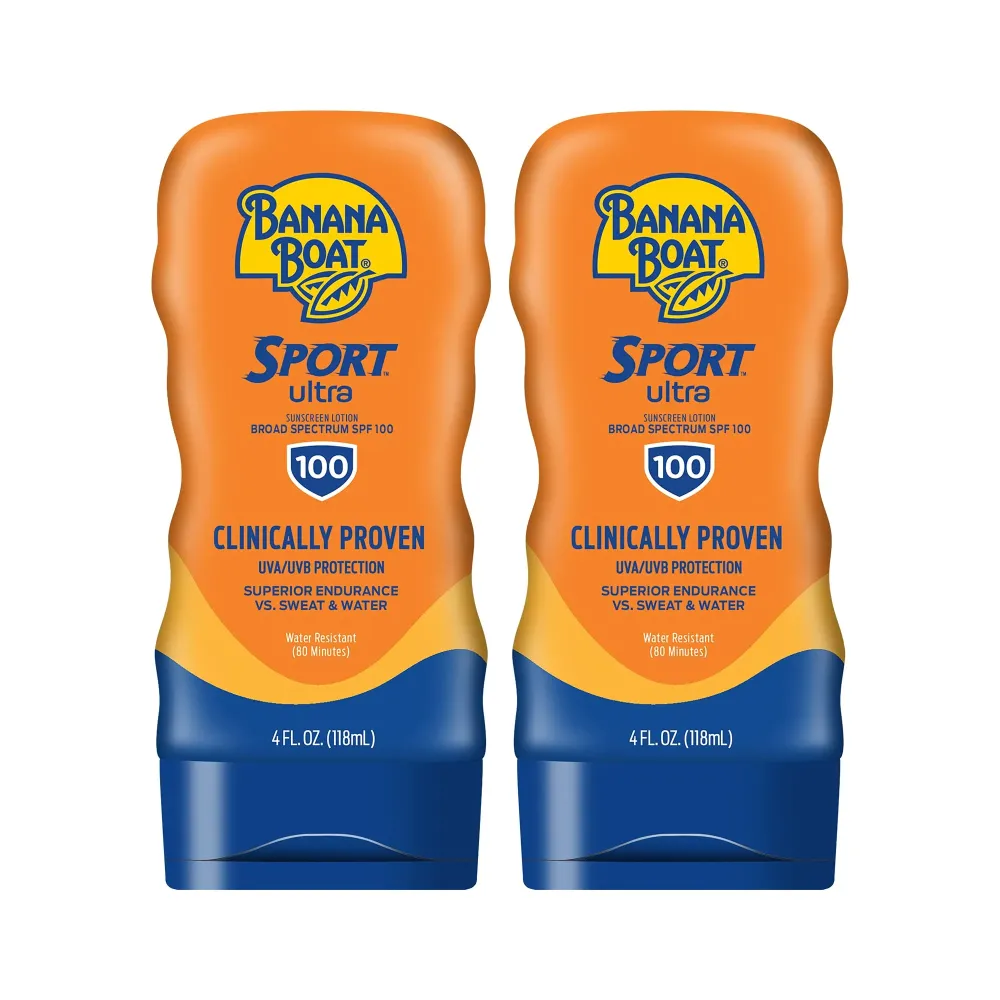 Banana Boat Sport Ultra SPF 100 Sunscreen Lotion, 4oz | Banana Boat Sunscreen Lotion SPF 100, 4oz each Twin Pack Banana Boat Sport Ultra SPF 100 Sunscreen Lotion, 4oz | Banana Boat Sunscreen Lotion SPF 100, 4oz each Twin Pack