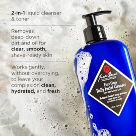 Jack Black Pure Clean Daily Facial Cleanser for Men - Mens Face Wash, Jack Black Face Wash Men\'s, Face Wash for Men, Face Cleanser for Men, 2-in-1 Mens Facial Cleanser & Toner, Gifts for Men, 16 Fl Oz Jack Black Pure Clean Daily Facial Cleanser for Men - Mens Face Wash, Jack Black Face Wash Men\'s, Face Wash for Men, Face Cleanser for Men, 2-in-1 Mens Facial Cleanser & Toner, Gifts for Men, 16 Fl Oz