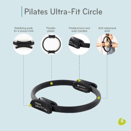 Balanced Body Ultra-Fit Circle, Pilates Ring Resistance Trainer, Upper-Body and Leg Workout Equipment, Leg Exercise Equipment, Pilates Equipment for Home or Studio Use, 15-Inch Diameter Balanced Body Ultra-Fit Circle, Pilates Ring Resistance Trainer, Upper-Body and Leg Workout Equipment, Leg Exercise Equipment, Pilates Equipment for Home or Studio Use, 15-Inch Diameter