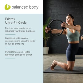 Balanced Body Ultra-Fit Circle, Pilates Ring Resistance Trainer, Upper-Body and Leg Workout Equipment, Leg Exercise Equipment, Pilates Equipment for Home or Studio Use, 15-Inch Diameter Balanced Body Ultra-Fit Circle, Pilates Ring Resistance Trainer, Upper-Body and Leg Workout Equipment, Leg Exercise Equipment, Pilates Equipment for Home or Studio Use, 15-Inch Diameter