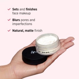 IT Cosmetics Bye Bye Pores - Poreless Finish Loose Setting Powder Makeup - Translucent Blurring Powder for All Skin Tones - Face Powder with Peptides, Silk, Collagen & Antioxidants - 0.23 oz IT Cosmetics Bye Bye Pores - Poreless Finish Loose Setting Powder Makeup - Translucent Blurring Powder for All Skin Tones - Face Powder with Peptides, Silk, Collagen & Antioxidants - 0.23 oz