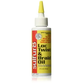 Sulfur 8 Loc Twist and Braid Oil, 4 Ounce