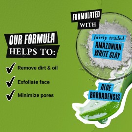 Kiehl\'s Rare Earth Deep Pore Daily Cleanser, Gentle Exfoliating Face Wash for Oily Skin, Detoxifies & Exfoliates Skin, Minimizes Pores, with Amazonian White Clay, Fragrance-free - 5 fl oz