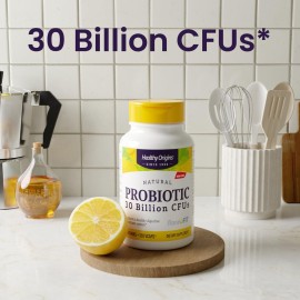 Healthy Origins Probiotic 30 Billion CFU\'s (Shelf Stable, Non-GMO, Gluten Free, Digestive Health, Gut Health, Immune Support), 60 Veggie Caps