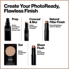 Revlon PhotoReady Blurring Face Powder Makeup, Longwear Medium-Full Coverage with Flawless Finish, Shine & Oil-Free, 020 Light Medium, 0.25 oz Revlon PhotoReady Blurring Face Powder Makeup, Longwear Medium-Full Coverage with Flawless Finish, Shine & Oil-Free, 020 Light Medium, 0.25 oz