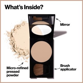 Revlon PhotoReady Blurring Face Powder Makeup, Longwear Medium-Full Coverage with Flawless Finish, Shine & Oil-Free, 010 Fair Light, 0.25 oz