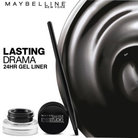 Maybelline New York Makeup Eyestudio Lasting Drama Gel Eye Liner, Blackest Black, Waterproof, 0.106 Ounce,Pack of 1 Maybelline New York Makeup Eyestudio Lasting Drama Gel Eye Liner, Blackest Black, Waterproof, 0.106 Ounce,Pack of 1