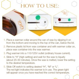 GiGi Hair Removal Wax Warmer, Multi-Purpose Warmer with Adjustable Temperature Control, for 14 oz. Wax Can GiGi Hair Removal Wax Warmer, Multi-Purpose Warmer with Adjustable Temperature Control, for 14 oz. Wax Can