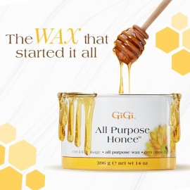 GiGi All Purpose Honee Hair Removal Soft Wax for All Skin and Hair Types, 14 oz GiGi All Purpose Honee Hair Removal Soft Wax for All Skin and Hair Types, 14 oz