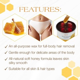 GiGi All Purpose Honee Hair Removal Soft Wax for All Skin and Hair Types, 14 oz GiGi All Purpose Honee Hair Removal Soft Wax for All Skin and Hair Types, 14 oz