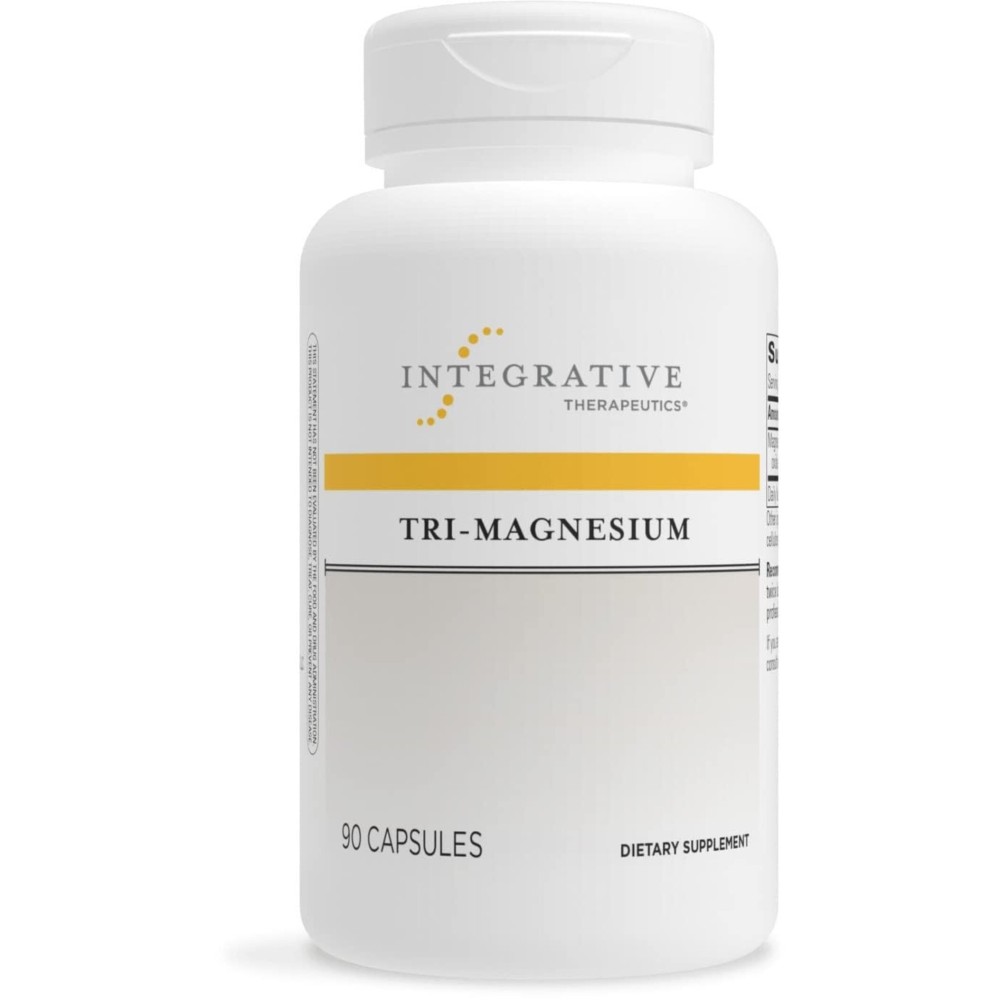 Integrative Therapeutics Tri-Magnesium - Supports Healthy Bones & Teeth* - Supports Cardiovascular & Neurological Function* - Promotes Calm* - 90 Capsules