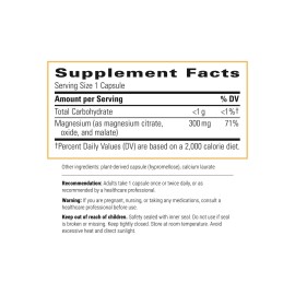 Integrative Therapeutics Tri-Magnesium - Supports Healthy Bones & Teeth* - Supports Cardiovascular & Neurological Function* - Promotes Calm* - 90 Capsules