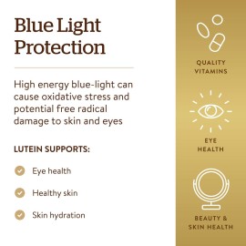 Solgar Lutein 40 mg, 30 Softgels - Supports Eye Health - Helps Filter Out Blue-Light - Contains FloraGLO Lutein - Gluten-Free, Dairy Free - 30 Servings