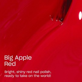 OPI Nail Lacquer Big Apple Red | Opaque Bright Red Crme Chip Resistant Nail Polish | Vegan, Fast Drying, Streak Free OPI Nail Lacquer Big Apple Red | Opaque Bright Red Crme Chip Resistant Nail Polish | Vegan, Fast Drying, Streak Free