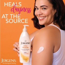 Jergens Ultra Healing Dry Skin Lotion, Hand and Body Moisturizer for Quick Absorption into Extra Dry Skin with Hydralucence Blend, Vitamins C, E and B5, 32oz Jergens Ultra Healing Dry Skin Lotion, Hand and Body Moisturizer for Quick Absorption into Extra Dry Skin with Hydralucence Blend, Vitamins C, E and B5, 32oz
