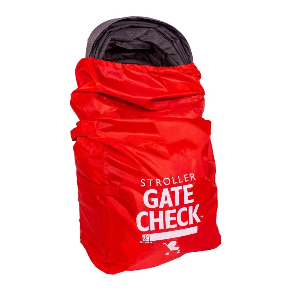 J.L. Childress Gate Check Bag for Single & Double Strollers - Stroller Bag for Airplane - Large Air Travel Stroller Bag - Red J.L. Childress Gate Check Bag for Single & Double Strollers - Stroller Bag for Airplane - Large Air Travel Stroller Bag - Red