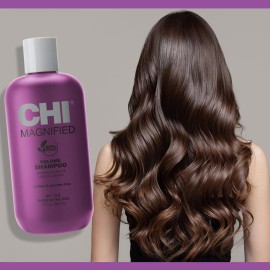 CHI Magnified Volume Shampoo, Boosts Volume & Body & Builds Strength & Shine, Great For Fine Hair, Sulfate, Paraben, & Cruelty-Free, 12 Oz