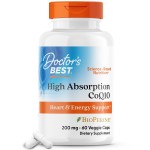 Doctors Best High Absorption CoQ10, Heart & Energy Support*, USP Verified, Naturally Fermented CoQ10, Non-GMO, Gluten Free, Soy Free, Vegan 60 Veggie Caps