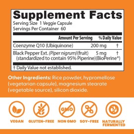 Doctors Best High Absorption CoQ10, Heart & Energy Support*, USP Verified, Naturally Fermented CoQ10, Non-GMO, Gluten Free, Soy Free, Vegan 60 Veggie Caps Doctors Best High Absorption CoQ10, Heart & Energy Support*, USP Verified, Naturally Fermented CoQ10, Non-GMO, Gluten Free, Soy Free, Vegan 60 Veggie Caps