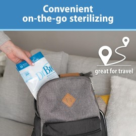 Dr. Brown\'s Microwave Steam Sterilizer Bags for Baby Bottles, Pacifiers, Pump Parts and Accessories, Travel Baby Bottle Sterilizer, 30 Uses per Bag, 5 Count (Pack of 1) Dr. Brown\'s Microwave Steam Sterilizer Bags for Baby Bottles, Pacifiers, Pump Parts and Accessories, Travel Baby Bottle Sterilizer, 30 Uses per Bag, 5 Count (Pack of 1)