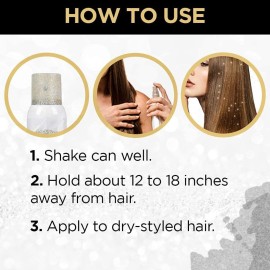 Punky Temporary Hair and Body Glitter Spray, Gold/Silver -Lightweight Shimmery Hairspray for Hair, Skin, and Clothes, Sparkly Glow for Parties & Events, 3.5 oz Punky Temporary Hair and Body Glitter Spray, Gold/Silver -Lightweight Shimmery Hairspray for Hair, Skin, and Clothes, Sparkly Glow for Parties & Events, 3.5 oz