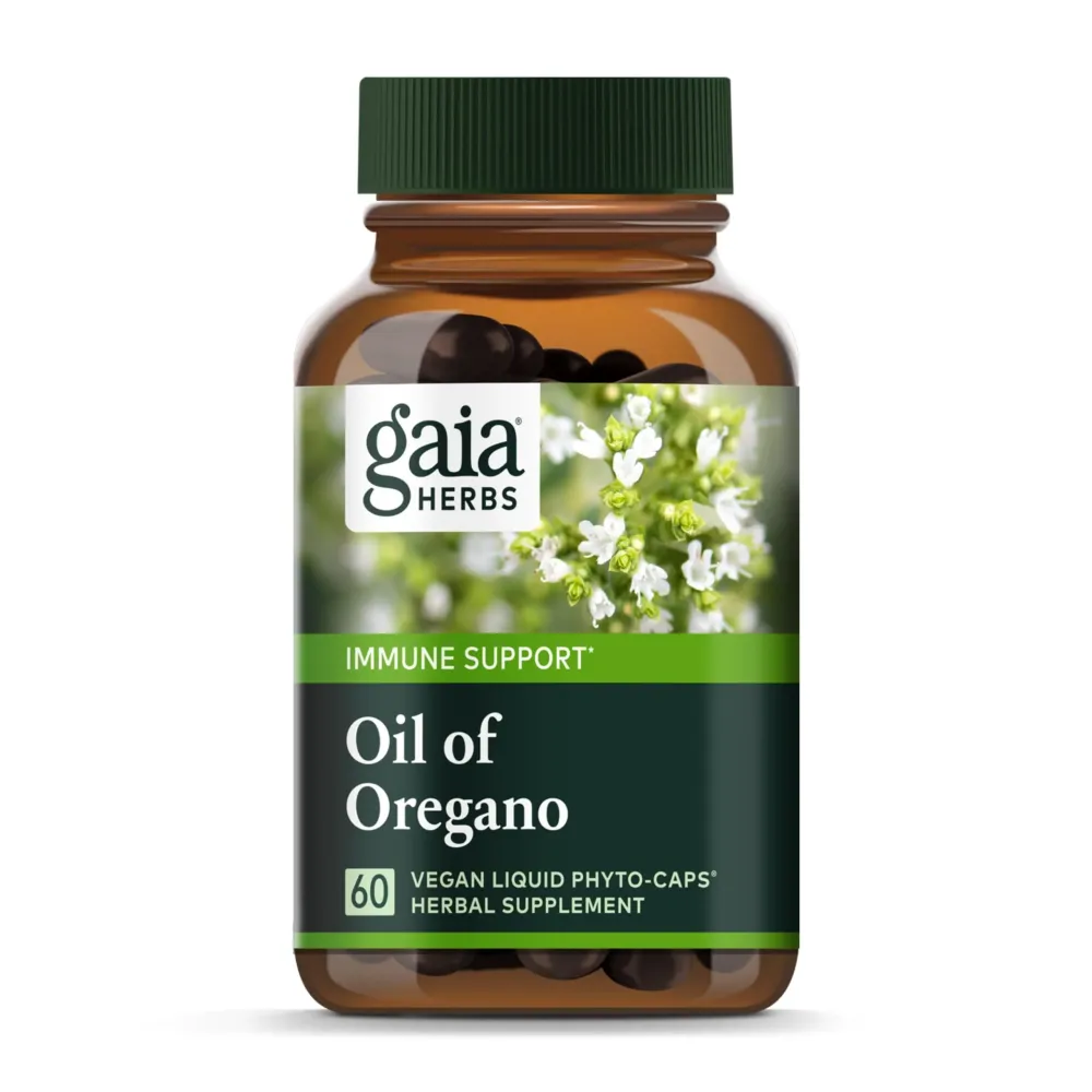 Gaia Herbs Oil of Oregano - Immune and Antioxidant Support Supplement to Help Sustain Overall Well-Being - with Oregano Oil, Carvacrol, and Thymol - 60 Vegan Liquid Phyto-Capsules (30-Day Supply) Gaia Herbs Oil of Oregano - Immune and Antioxidant Support Supplement to Help Sustain Overall Well-Being - with Oregano Oil, Carvacrol, and Thymol - 60 Vegan Liquid Phyto-Capsules (30-Day Supply)