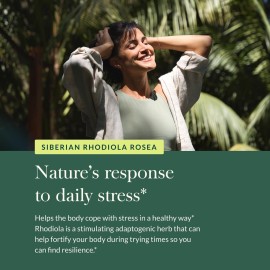Gaia Herbs Rhodiola Rosea - Stress Support Supplement Traditionally for Supporting Healthy Stamina and Endurance - with Siberian Rhodiola Root Extract - 60 Vegan Liquid Phyto-Capsules (30-Day Supply)