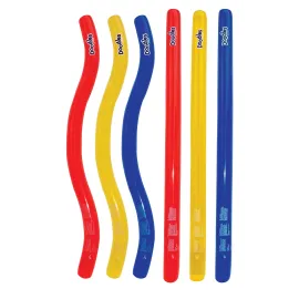 Swimline Doodles Inflatable Pool Noodle Float, 6 Count