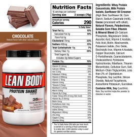 Labrada Nutrition Lean Body Hi-Protein Meal Replacement Shake, Chocolate, 2.47 Pound Tub(Pack of 1) Labrada Nutrition Lean Body Hi-Protein Meal Replacement Shake, Chocolate, 2.47 Pound Tub(Pack of 1)