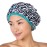 Reusable Shower Cap & Bath Cap & Lined, Oversized Waterproof Shower Caps Large Designed for all Hair Lengths with PEVA Lining & Elastic Band Stretch Hem Hair Hat - Fashionista Sassy Stripes