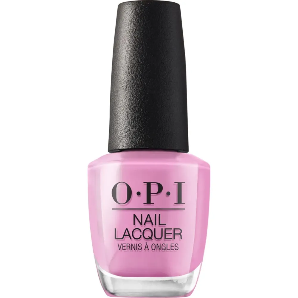OPI Nail Lacquer Lucky Lucky Lavender | Opaque Soft Purple Crme Chip Resistant Nail Polish | Vegan, Fast Drying, Streak Free